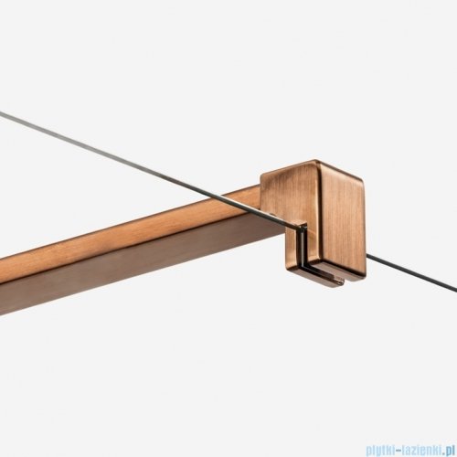 New Trendy Nesta Copper Brushed kabina Walk-In 110x200 cm miedź szczotkowana K-1750