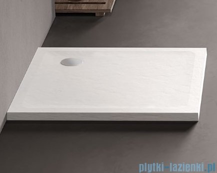 New Trendy Mild Stone Brodzik akrylowy kwadratowy 100x100x4,5 cm biały B-0543