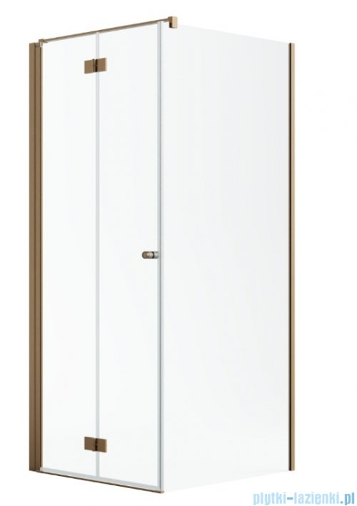 Radaway Nes Kdj B Brushed Copper kabina 80x100cm lewa szczotkowana miedź 10025080-93-01L/10039100-01-01