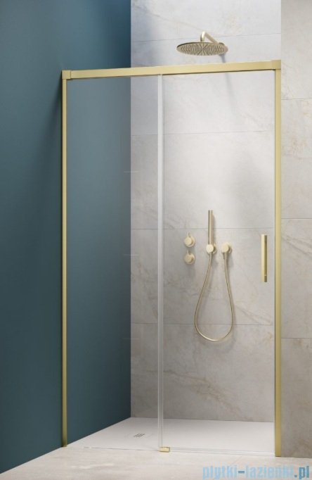 Radaway Idea 6 DWJ Brushed Light Gold drzwi wnękowe 110cm lewe szczotkowane jasne złoto 387015-98-01L