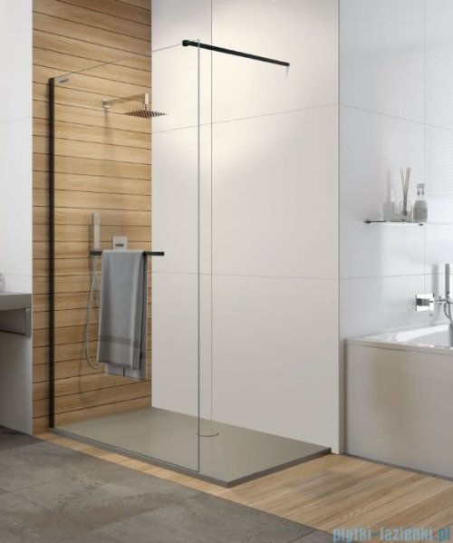 Sanplast Free Line II P/FREEII Kabina walk-in 130x200 cm czarny matowy 600-261-0710-59-401
