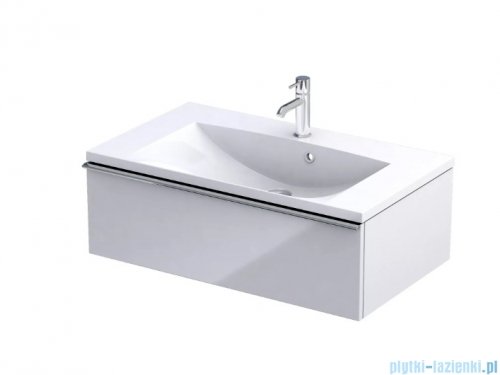 Oristo Etna Konsola podumywalkowa wisząca 80x45x25 biały połysk OR52-SD1S-80-1