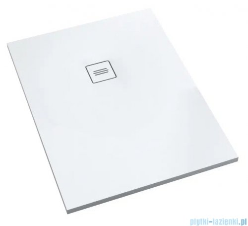 Schedpol Schedline Protos Smooth White  brodzik półokrągły 100x80x3,5cm 3SP.P1P-80100-M1