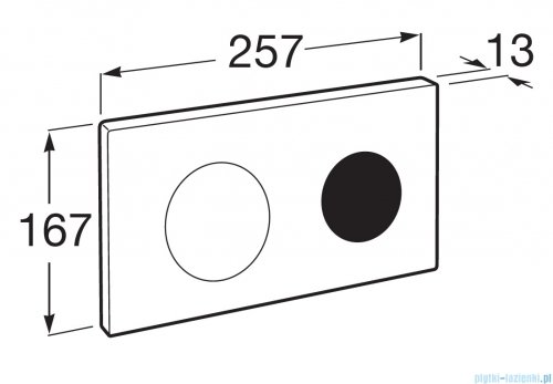 Roca przycisk elektroniczny chrom PL10-E ONE HOME A890189510