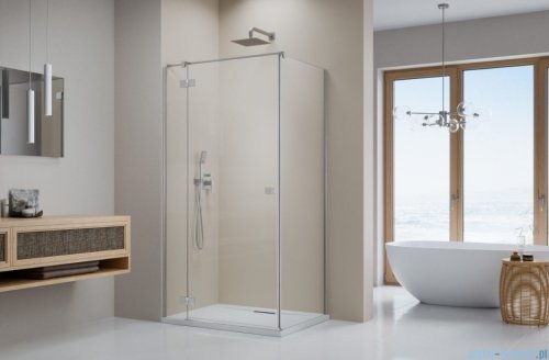 Radaway Essenza 8 Brushed Nickel Kdj kabina 90x120cm lewa szczotkowany nikiel 10480612-01-01L/10470237-91-01L/10113120-01-01