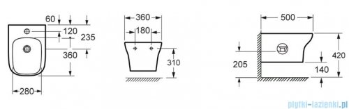 Oltens Gulfoss bidet wiszący biały z powłoką SmartClean 46503000