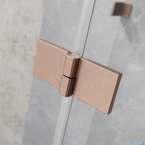 Radaway Essenza Pro Brushed Copper Kdj kabina 100x80cm lewa szczotkowana miedź 10097100-93-01L/10098080-01-01