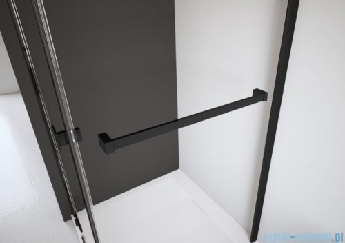 Radaway Essenza 8 Black Ptj kabina pięciokątna 80x90cm prawa czarny mat/szkło przejrzyste 10490000-54-01R/10490400-01-01