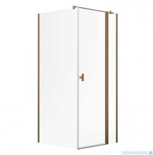 Radaway Nes Kdj II Brushed Copper kabina 90x75cm prawa szczotkowana miedź 10032090-93-01R/10039075-01-01