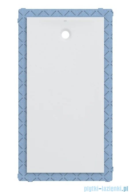 Geberit brodzik Olona 160x100cm z włókniną uszczelniającą biały 550.925.00.1