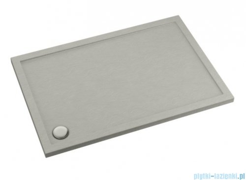 Schedpol Schedline Sharper Cement Stone brodzik prostokątny 80x120x4,5cm 3S.S1P-80120/CT/ST