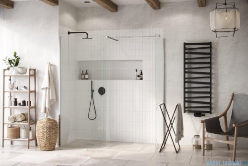 Excellent Vidoq walk-in kabina prysznicowa gięta, ścianka prosta 100cm, ścianka gięta 83cm chrom KAEX.1507.K.1000.0830.CR