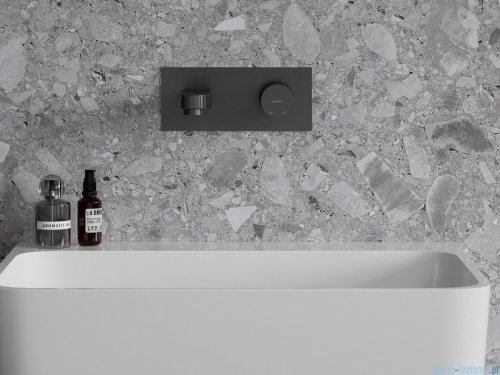 Omnires Contour bateria umywalkowa podtynkowa antracyt CT8015AT