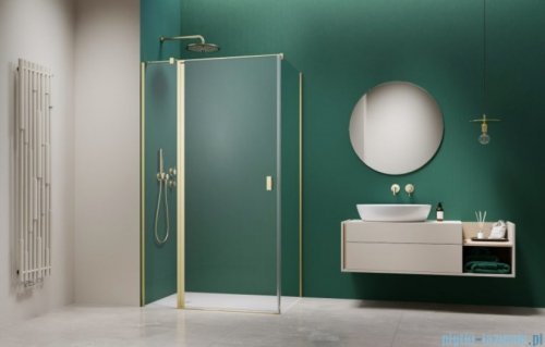 Radaway Nes 6 Kdj II Brushed Light Gold kabina 80x90cm lewa szczotkowane jasne złoto 10032080-98-01L/10039090-01-01