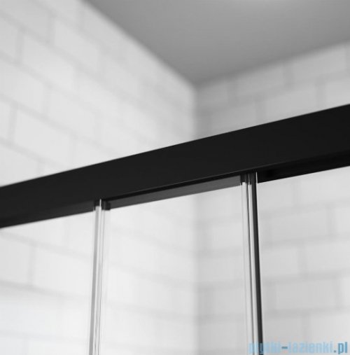 Radaway Idea Black Dwj drzwi wnękowe 130cm prawe szkło przejrzyste detale