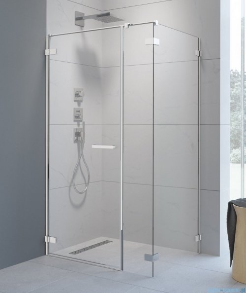 Radaway Arta Kds I kabina 100x80cm lewa szkło przejrzyste + brodzik Doros D + syfon
