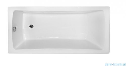 Besco Optima 170x70cm wanna prostokątna + obudowa CZARNY mat + syfon CZARNY #WAO-170-PK/#OAP-170UNIC/19977