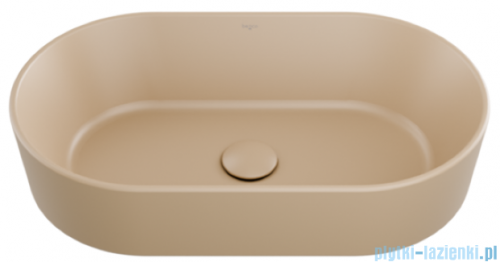 Besco Lova Cera-Line 53 Mokka Matt umywalka nablatowa 53x31,5x13,5cm UNCM-53-LOM