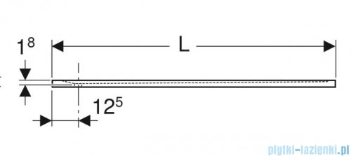 Geberit Sestra brodzik 120x70cm biały 550.204.00.2