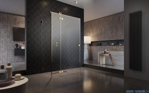 Radaway Essenza Pro Gold Kdj+S kabina 70x110x70cm lewa złoty połysk/szkło przejrzyste 10097311-09-01L/10098070-01-01/10098070-01-01