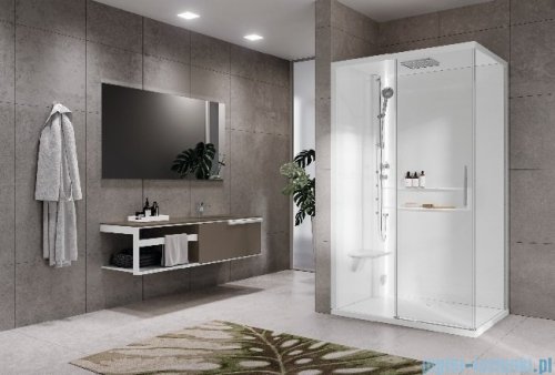 Novellini Glax 2 2.0 kabina z hydromasażem 120x90 lewa total biała G222P290SM1-1UU