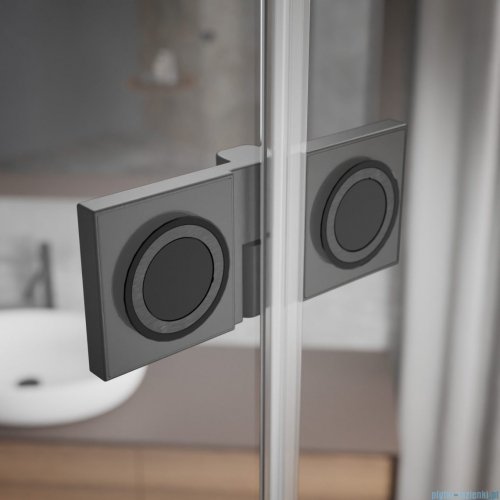 Radaway Essenza Pro Brushed GunMetal Kdj+S kabina 90x90x90cm lewa szczotkowany grafit 10097390-92-01L/10098090-01-01/10098090-01-01