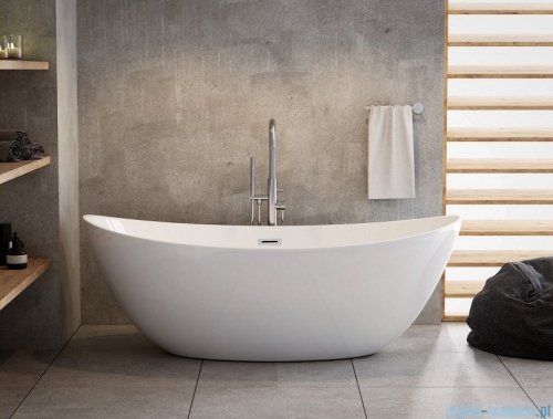 ScandiBath Alta wanna wolnostojąca 180x87cm + syfon klik-klak Q157-1800