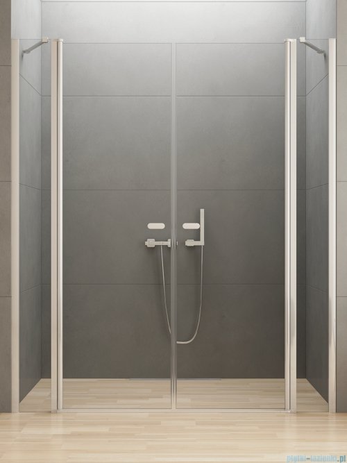 New Trendy New Soleo 140x195 cm drzwi wnękowe wahadłowe podwójne szkło przejrzyste D-0265A