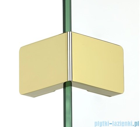 New Trendy Eventa Gold Shine kabina walk-in 100x80x200 cm z dodatkową ścianką przejrzyste EXK-4888/EXK-4864
