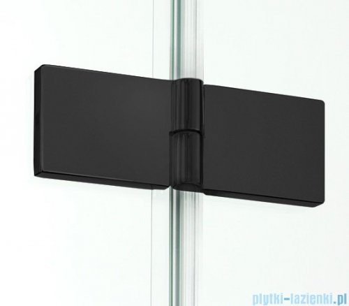 New Trendy New Renoma Black kabina kwadratowa 90x90x195cm przejrzyste lewa D-0273A/D-0119B
