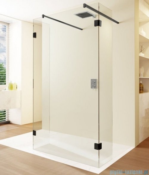 Riho Scandic NXT X202 kabina prysznicowa Walk In 160x200cm czarna G001052121