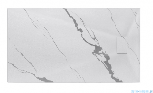 Besco Vexo Marble 160x90cm brodzik prostokątny VM-160-90-P