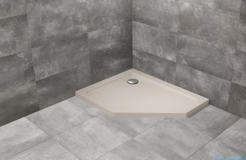 Radaway Doros PT E Stone brodzik pięciokątny 100x90 lewy kaszmirowy SDRPT1090-01-84SL