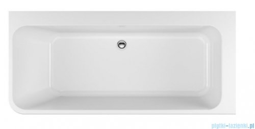 Excellent Lila 2.0 wanna wolnostojąca narożna Prawa 160x73 biała WAEX.LIL2.160P.WHN