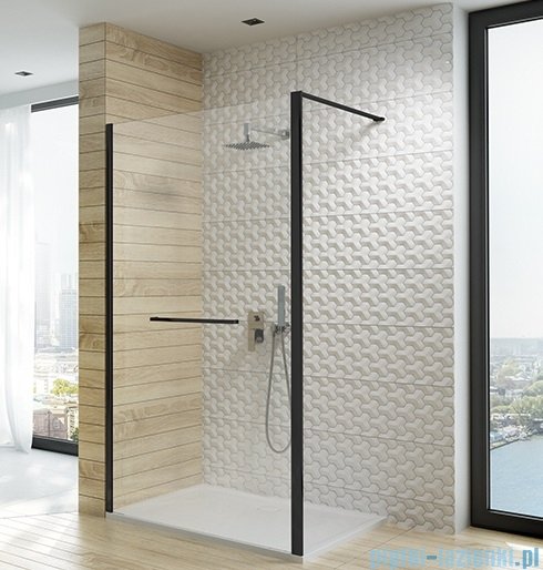 Sanplast Altus PI/ALTIIa kabina walk-in 80x212 cm czarny matowy 600-121-2521-59-401