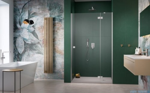 Radaway Essenza Brushed Nickel Dwj drzwi wnękowe 130cm prawe szczotkowany nikiel/szkło przejrzyste 1385017-91-01R