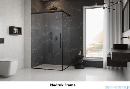 Radaway Idea 8 QL XL Black Kdj kabina 110x100cm prawa czarny mat/szkło przejrzyste 10560567-54-01R/10570522-01-01/10580100-01-01L