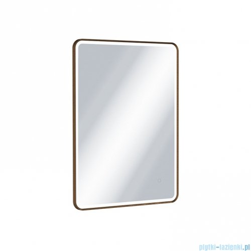 Excellent Corido lustro wiszące LED prostokątne 80x60 cm mata grzewcza miedź szczotkowana DOEX.CO080.060.CB