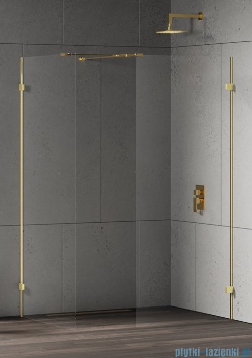 New Trendy Eventa Gold Shine kabina walk-in 150x90x200 cm przejrzyste EXK-4878