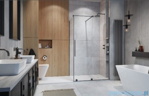 Radaway Furo Kdj Brushed GunMetal kabina 100x110cm prawa szczotkowany grafit 10104522-92-01R/10110480-01-01/10113110-01-01