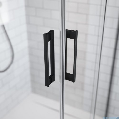 Radaway Idea Black 8 Kdj kabina 140x80cm prawa czarny mat/szkło przejrzyste 10340720-54-01R/10350653-01-01/10360080-01-01L