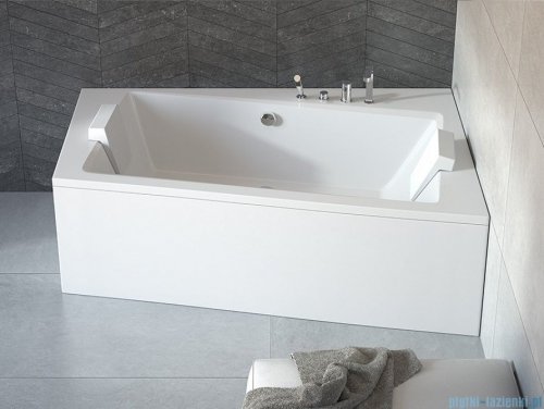 Besco Infinity 170x110cm wanna asymetryczna prawa + obudowa + syfon #WAI-170-NP/OAI-170-NS/19975