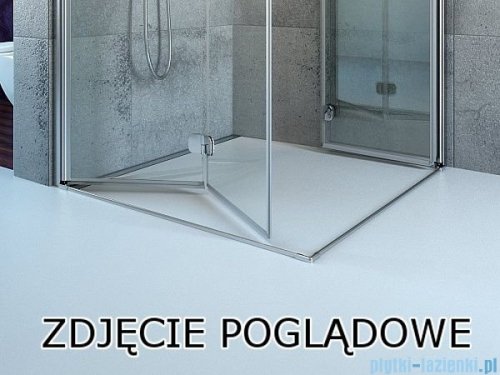 Radaway Fuenta New KDJ-B kabina prysznicowa 80x100 prawa przejrzyste + brodzik Doros D + syfon 384081-01-01R/384052-01-01/SDRD1080-01