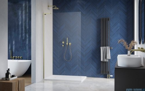 Radaway Modo SL II Brushed Gold kabina Walk-in 55x200 lewa szczotkowane złoto 10319055-99-01L 