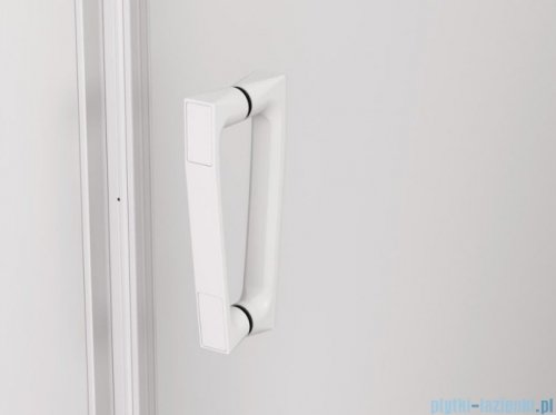 SanSwiss Cadura White Line kabina Walk in 140cm lewa ze ścianką przesuwną profile biały mat CAW2G1400907