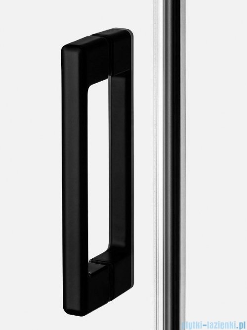New Trendy Prime Black drzwi wnękowe pojedyncze 150x200 cm lewe przejrzyste D-0326A