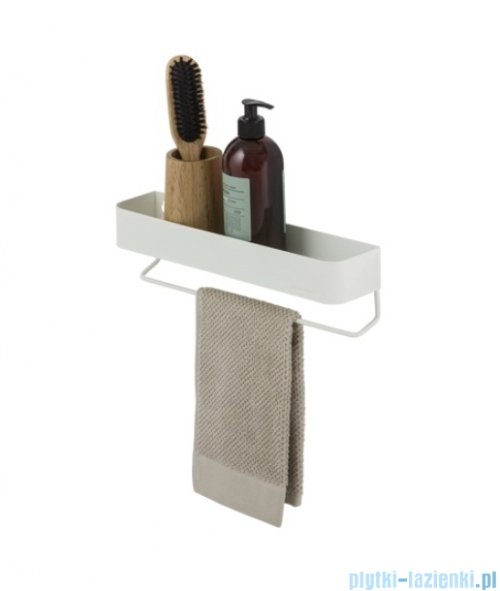 Sealskin Brix Półka z wieszakiem na ręczniki 35 cm biała 800255