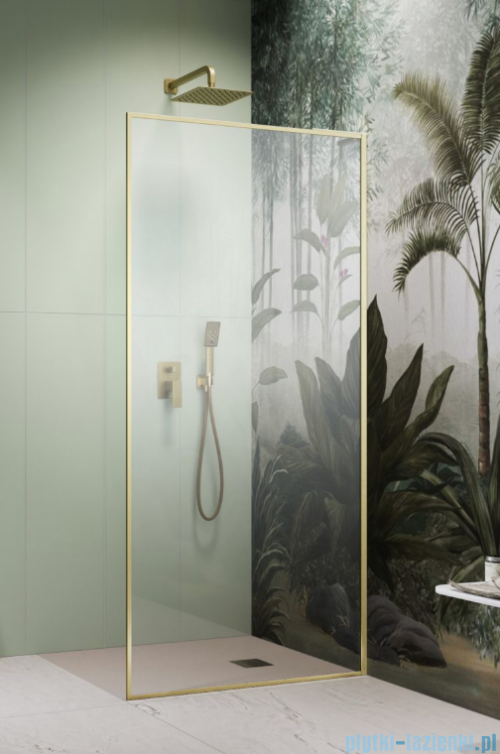 Radaway Modo F SL Brushed Gold II kabina Walk-in 60x201,6cm prawa Szczotkowane Złoto szkło przejrzyste 10419064-99-01R