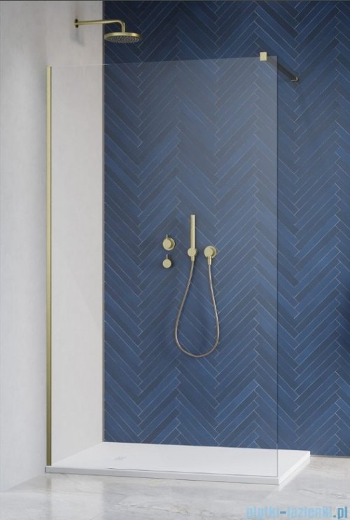 Radaway Modo X Brushed Copper II kabina Walk-in 135x200 szczotkowana miedź/przejrzyste 10mm 389335-93-01