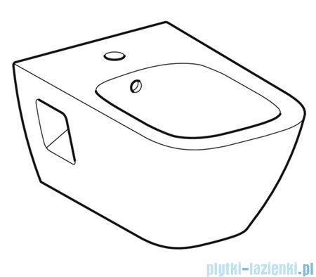 Geberit Selnova Square Premium bidet wiszący biały 501.547.01.7